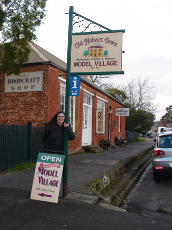 Old Hobart Town Sign in Richmond